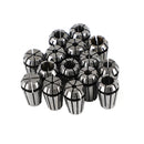 15Pcs ER11 Spring Collet 1/16"-3/4" For CNC Milling Lathe Tool Workholding