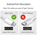 Type C USB-C Data Charging Cable Fast Charger For Samsung Galaxy S8 S9 S10+ Plus