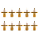 10Pcs Connector RP-SMA Female Plug 4-hole 12.7mm Flange Solder Panel Mount
