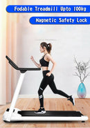 Folding Motorised Treadmill Walking Ultra Thin Silent Intended Compact Exercise