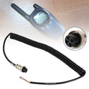 Microphone Coiled Replacement Cord Cable 4 Pin For Pr550Pr3100 Car Walkie Talkie