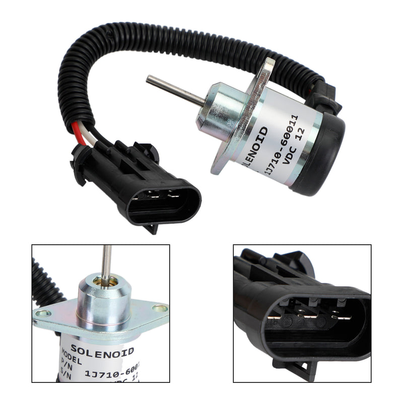 1J710-60011 12V Shutdown Device Solenoid Fits For Kubota Engine V2607