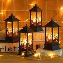Halloween Portable Mini LED Wind Lantern Party Decoration Fireplace Light