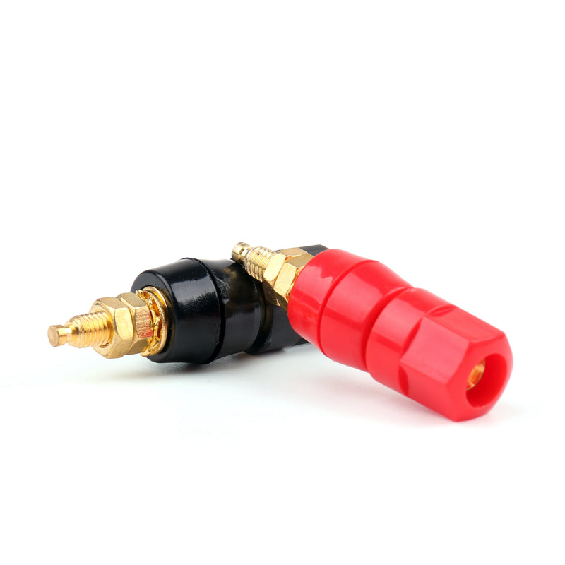 12 Pcs Gold Plated Audio Speaker Binding Post Banana Jack Connectors