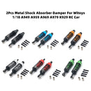 2Pcs Metal Shock Absorber Damper For Wltoys 1/18 A949 A959 A969 A979 K929 RC Car