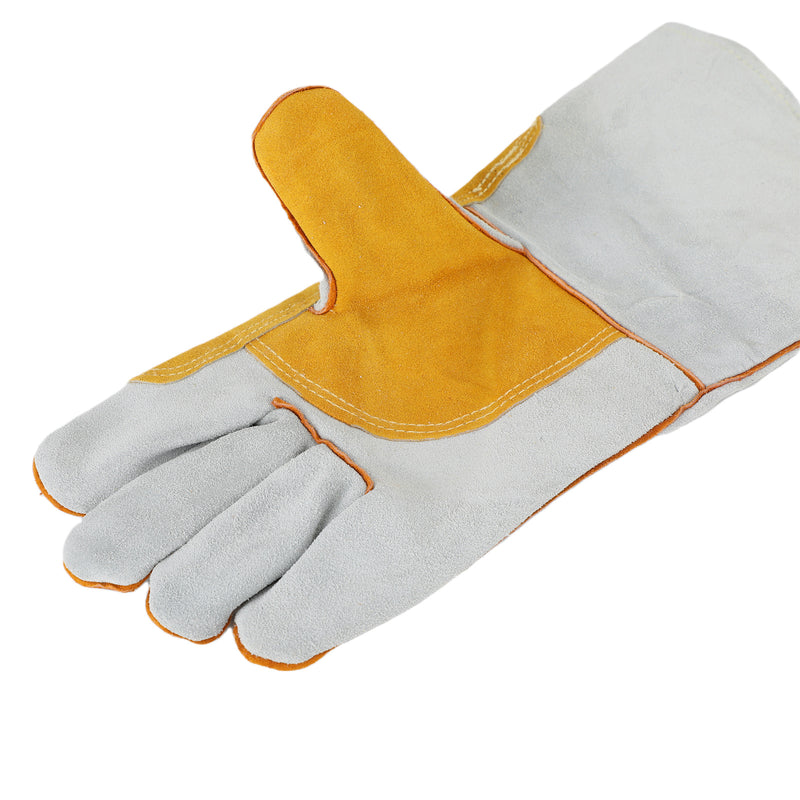 14Inch Leather Welding Gloves For Tig/Mig/BBQ/Stick Welders Heat Resistant