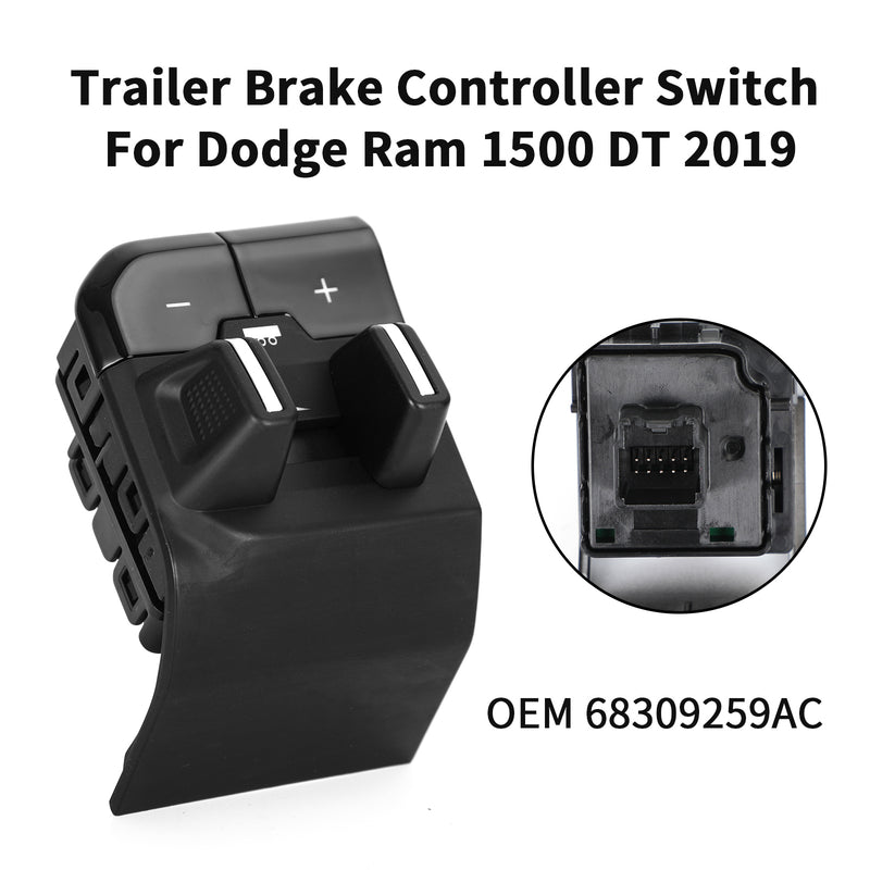 New Trailer Brake Controller Switch For Dodge Ram 1500 DT 2019 68309259AC Generic