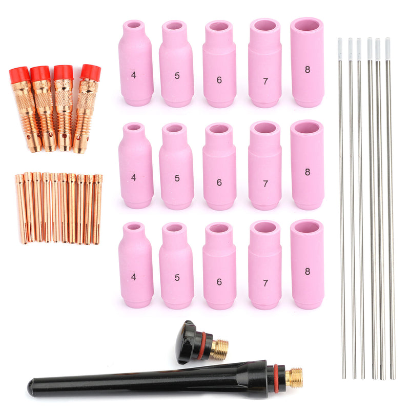 37pcs TIG Welding Torch 17/18/26 Wear Parts Set