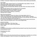 New Black Motorcycle Scratch Protector Rubber Motorbike Petrol/Fuel Tank Pad Generic