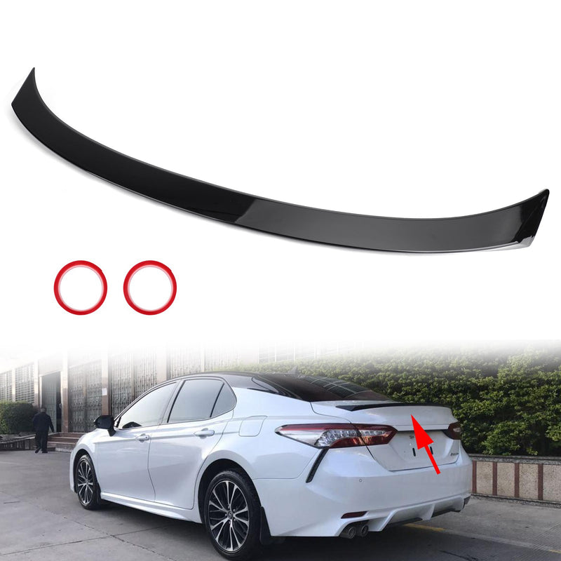 Glossy Black Rear Spoiler Wings Fit Toyota Camry LE SE XSE XLE 2018-2023