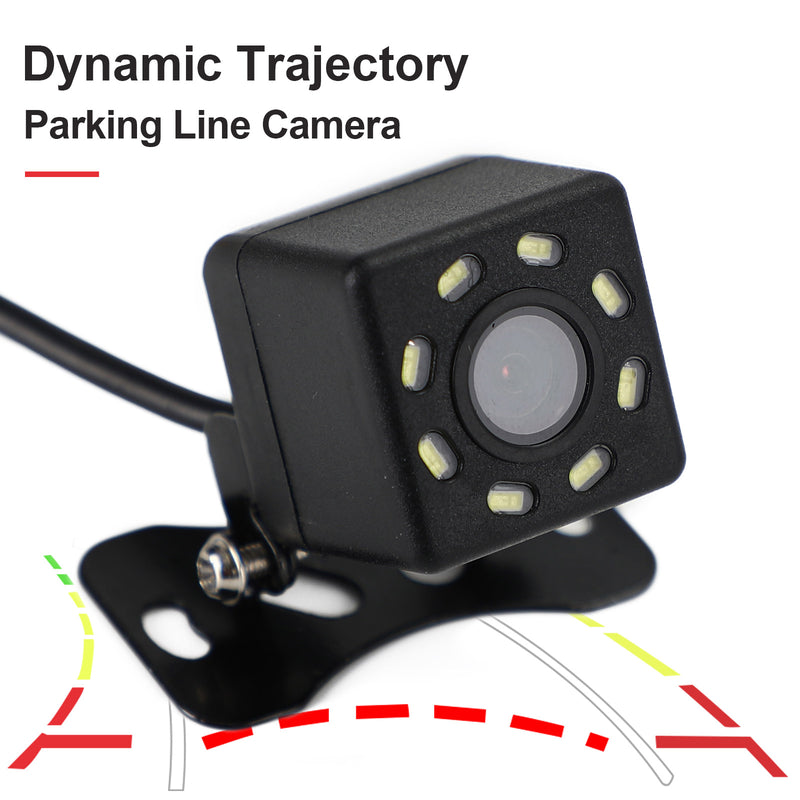 8LED Dynamic Trajectory Parking Line Truck Wireless Reversing Camera Night View