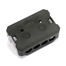 Plastic housing Splitter Heat resistant Clear Cover Distribution Block T Type 1x0GA In 4x4GA Out Splitter Nickel Plated for Car Audio Marine