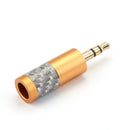 4PCS Mini 3.5mm 3 Pole Stereo Plug Fit DIY Headphone Audio Connector Gold