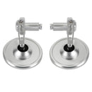 Aluminum Handlebar End Mirror 7/8"-1" Silver Short Arm BAR End 3" Round Mirrors Generic