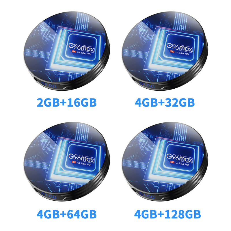 G96max x4s Smart Android 11.0 TV Box Quad Core 8K Dual Band WIFI Media Player
