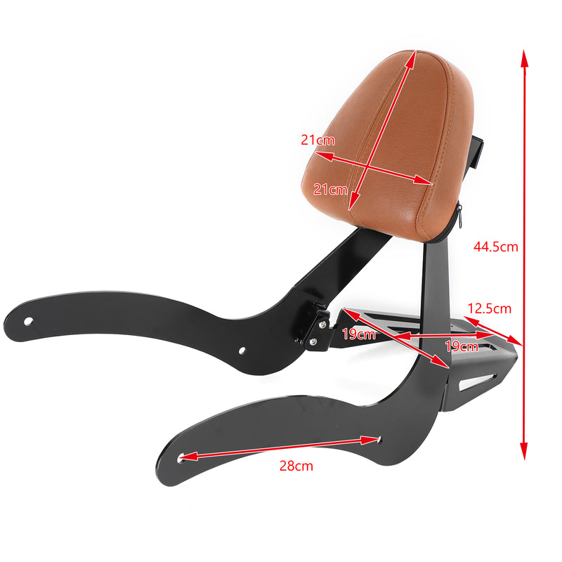 Passenger Backrest Sissy Bar fit for Indian Scout 2015-2020 Scout Sixty ABS Generic
