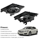 2PCS Radiator Cooling Fan For Assembly Honda Civic 2012-2015 Acura ILX 2013-2017