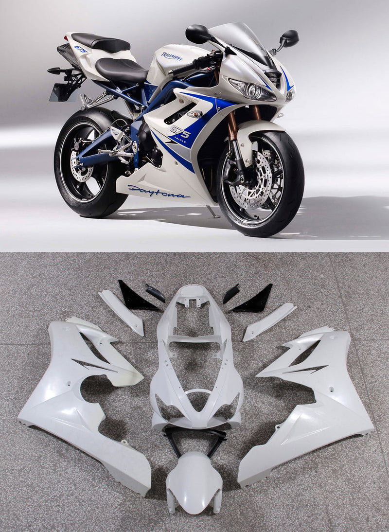 Fairings Triumph Daytona 675 White Blue 675  (2006-2008) Generic