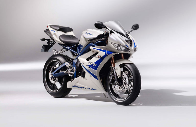 Fairings Triumph Daytona 675 White Blue 675 Racing (2006-2008) Generic