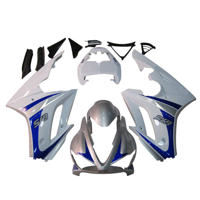 Fairings Triumph Daytona 675 White Blue 675 Racing (2006-2008) Generic