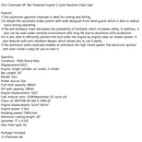 52cc Chain Saw 20inches Bar Powered Engine 2 Cycle Gasoline Chainsaw Orange