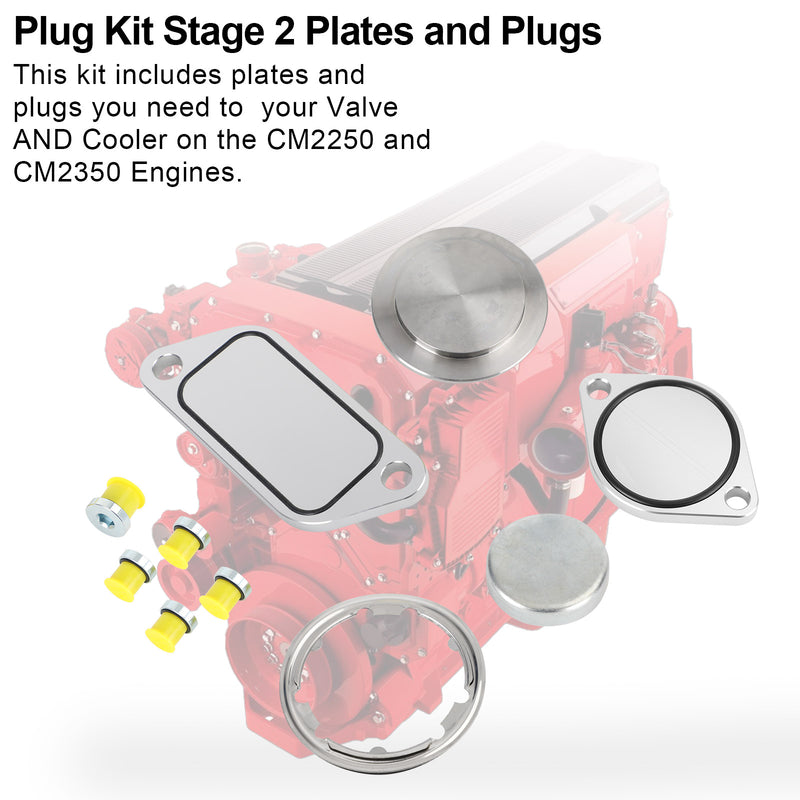CM2250 CM2350 ISX 15 2010+ Plug Kit Stage 2 Plates and Plugs Generic