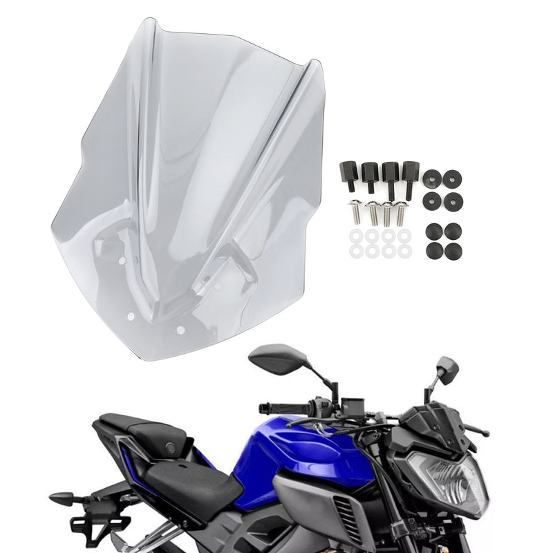 ABS Plastic Motorcycle Windshield WindScreen for Yamaha MT125 2015-2019 Generic