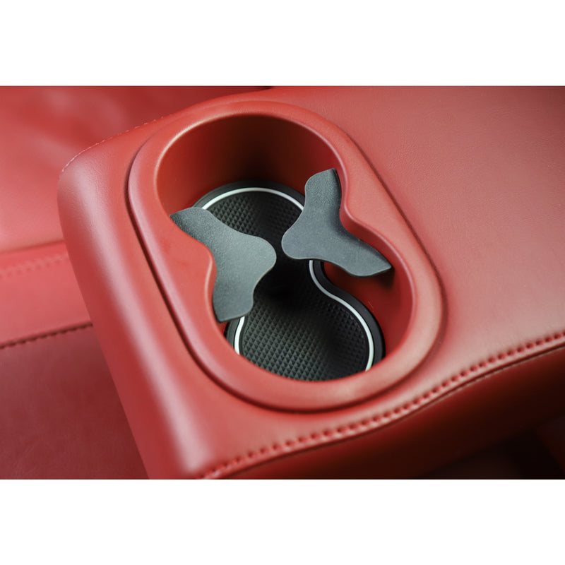 Door Mats Cup Holder Non-Slip Pads For  Charger 2015-2019 Red Generic