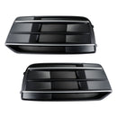 2018-2022 Audi Q5 2PCS Front Bumper Cover Grille Bezel Insert Black/Chrome