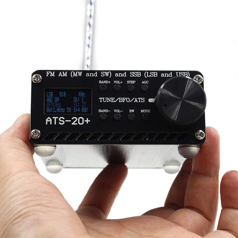 New ATS-25+ Si4732 All Band DSP Radio Receiver FM LW MW SW w/ 2.4" Touch Screen