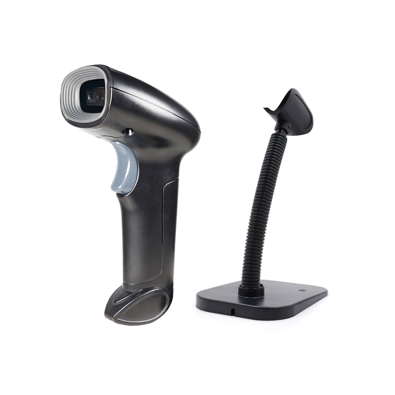 Automatic USB Laser Scan Barcode Scanner 2 In 1 1D+2D Code Reader Gun with Stand