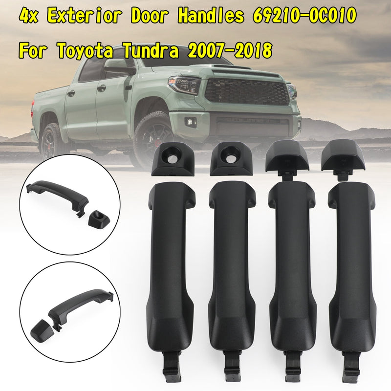 4x Exterior Door Handles 69210-0C010 For Toyota Tundra 2007-2018 Generic