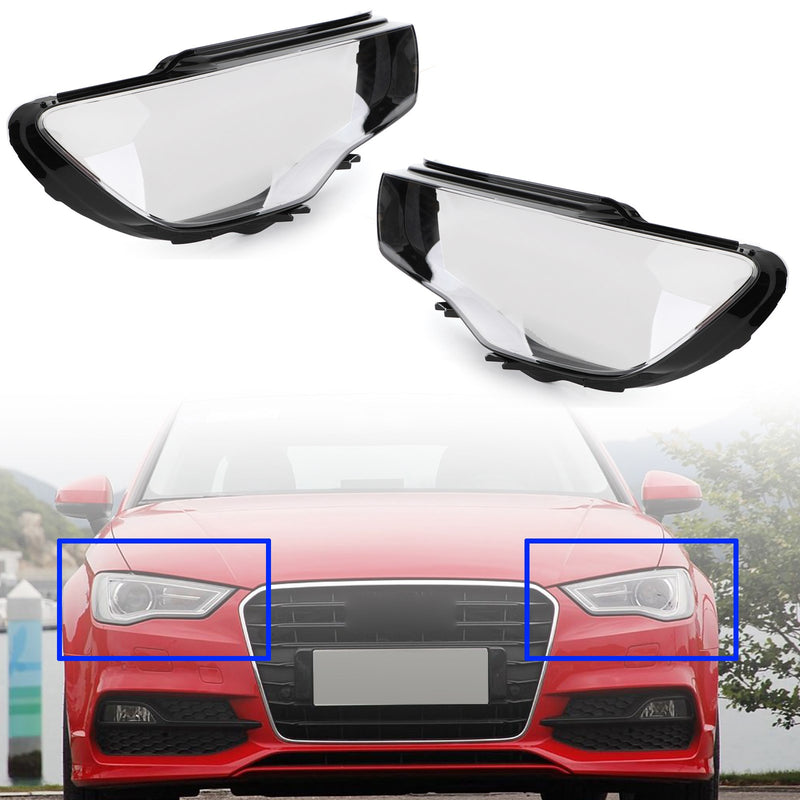 Headlight Cover Headlamp Lens For Audi A3 2013-2016 Clear Generic