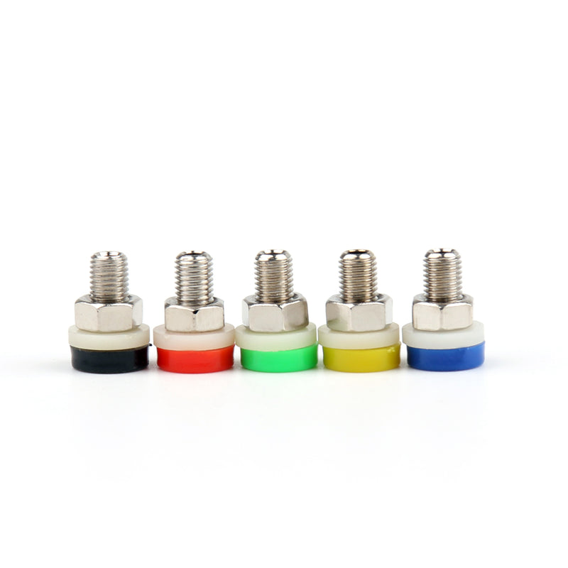 20 Pcs 5 Color Brass 2mm Banana Socket Jack for 2mm Banana Plug