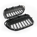 Pair Chrome Diamond Style Front Grill Fit For BMW 5 Series G30 G38 2017-2019 Generic