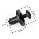 20pcs Fairing Panel Bolt Clip 6mm Plastic Screw Rivets Clips Black For Honda Generic