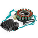 Magneto Stator+Voltage Rectifier+Gasket For Yamaha YFM450 Grizzly 450 2011-2016 Generic