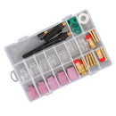40Pcs TIG Welding Torch Stubby Gas Lens Pyrex Glass Cup Kit For WP-17/18/26