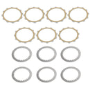 Clutch Plate Kit Friction & Iron Plates for Honda CB500T 1974 1975 1976 1977 Generic