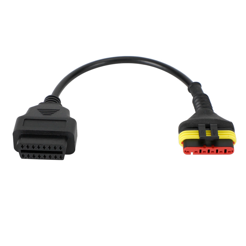 OBD2 6 pin Diagnostic Code Reader Adapter Scanner Cable For Benelli Motorcycle