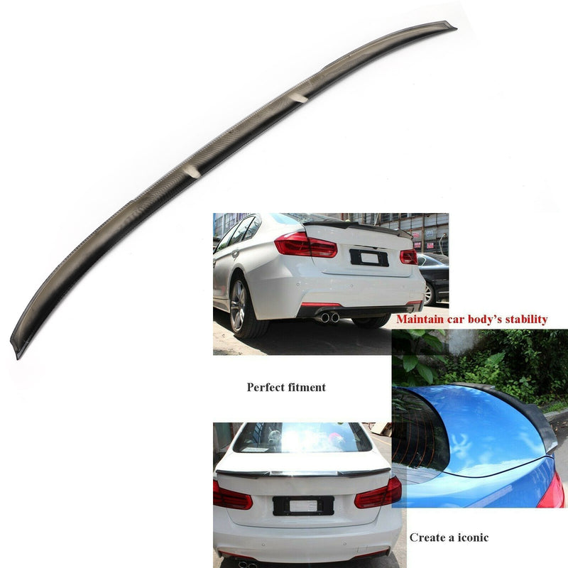 BMW F30 3Series 2012-118 Rear Trunk Spoiler Wing M4 Type Carbon Fiber Style