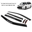 Window Visors Vent Rain Guard Shield Wind Deflector For Toyota Sienna 2011-2020