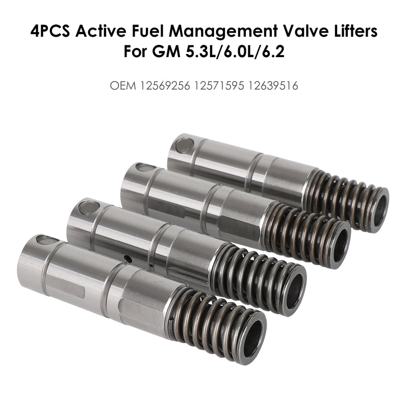 4PCS GM 5.3L/6.0L/6.2 12569256 12571595 Active Fuel Management Valve Lifters
