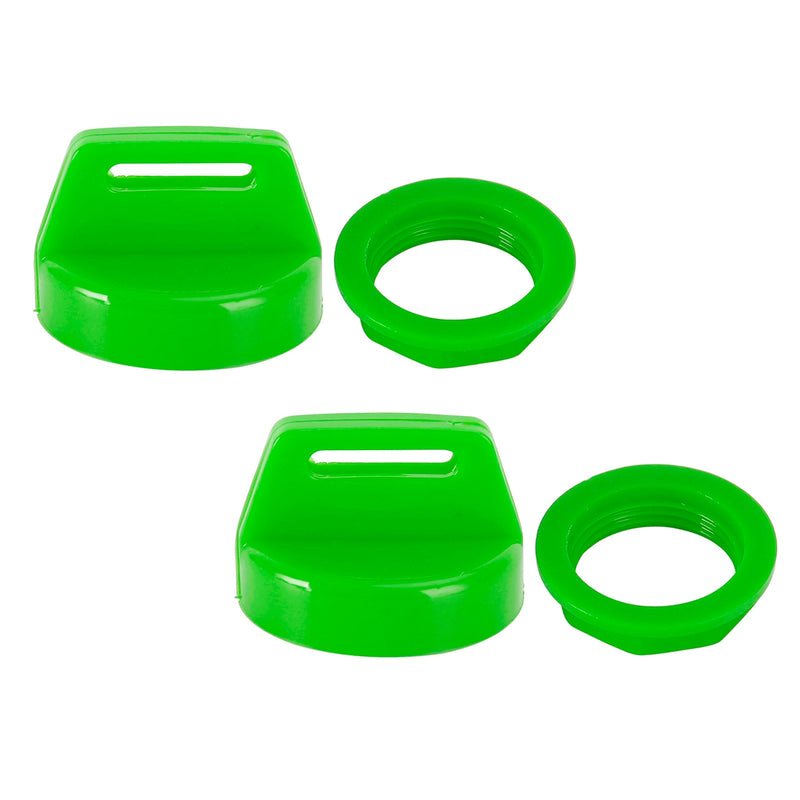 Polaris RZR XP 570 800 900 1000 5433534 2PCS Green Ignition Key Cover w/Nut