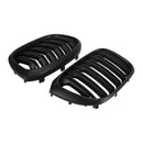 2PCS Kidney Grill Grille 51138469959 fit BMW G01 X3 G02 X4 2018-2021 Matt Black