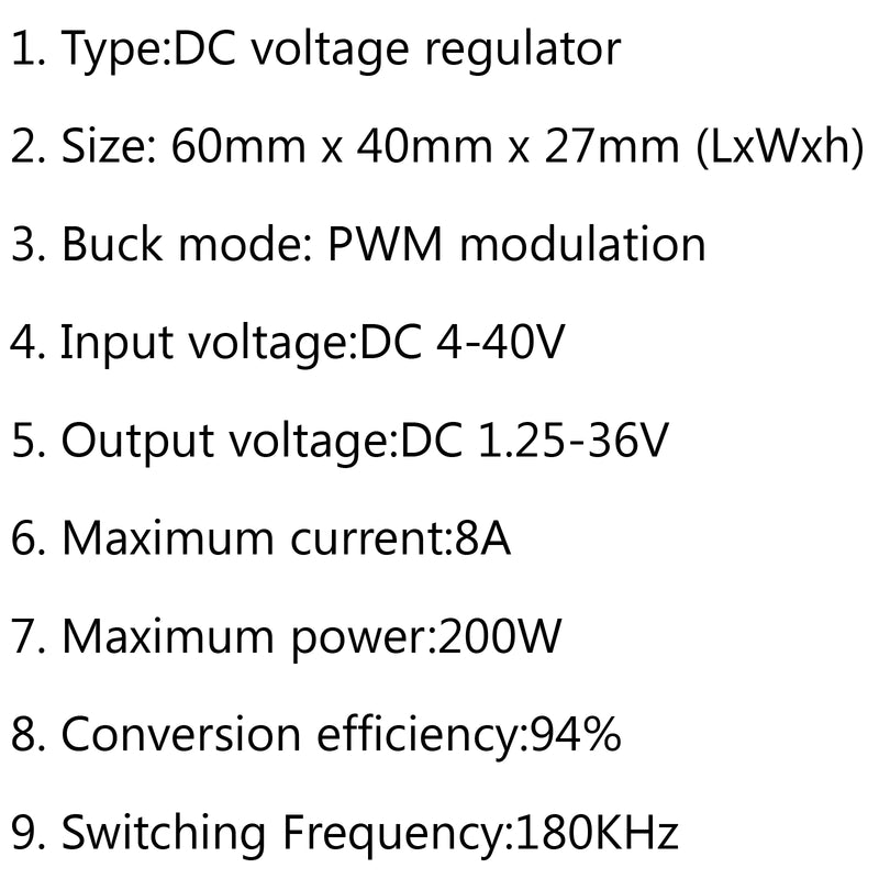 4PCS XL4016E1 DC-DC Step Down Power Supply Module 4V-40V to 1.25-36V 8A PWM Regu