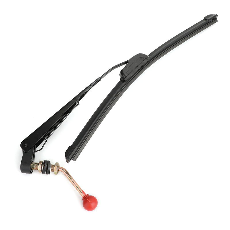 UTV Manual Hand Operated Windshield Wiper Rubber Blade for Can am Polaris Ranger Generic