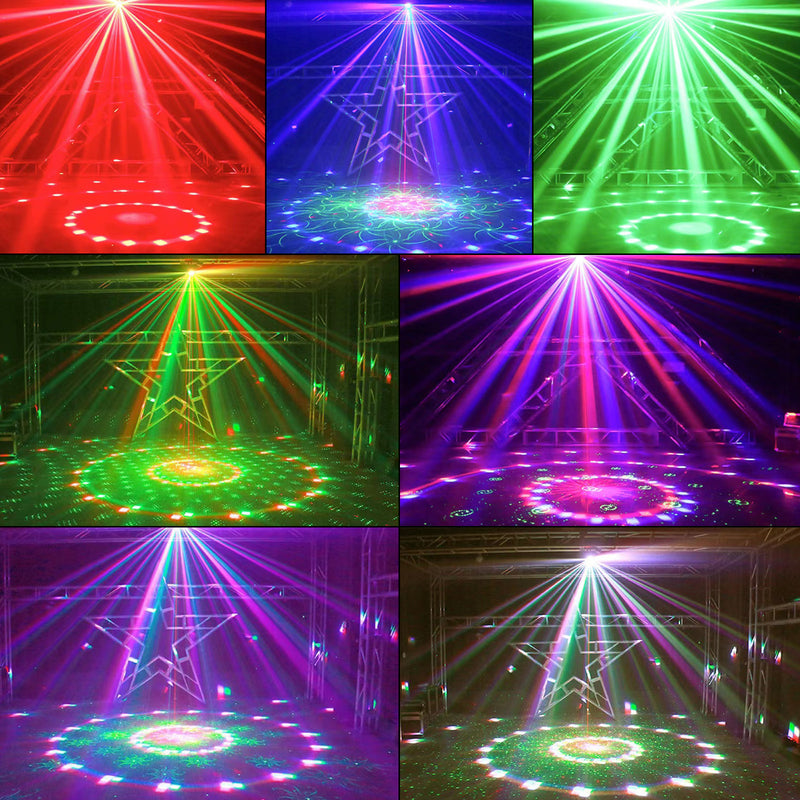 4 In 1 RGB Disco Party DJ Light LED Stage DMX Magic Ball Light Strobe Beam Light