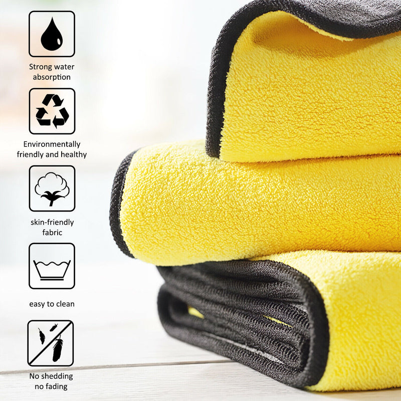 Quick Drying Extra Thick Rags Softer Absorbent Car Cleaning Towels Generic