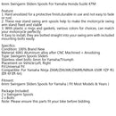 6mm Swingarm Sliders Spools For Yamaha Honda Suzuki KTM Generic